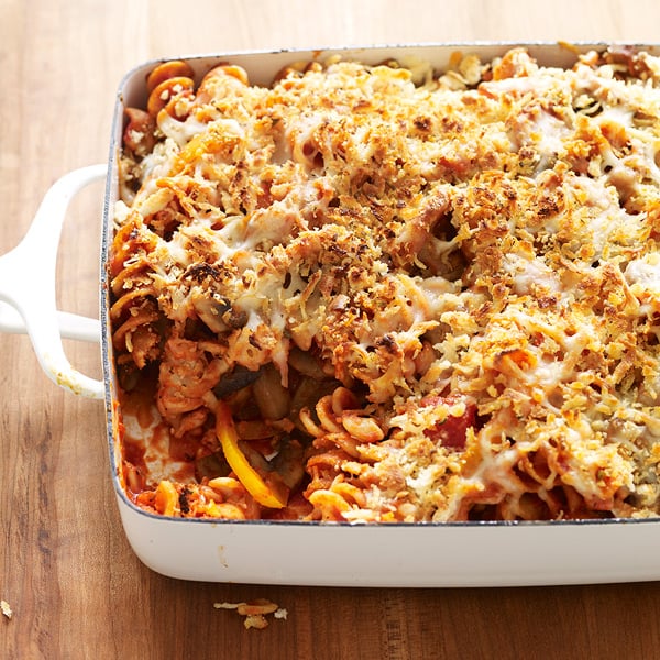 Chicken Sausage, Mushroom, and Pasta Casserole