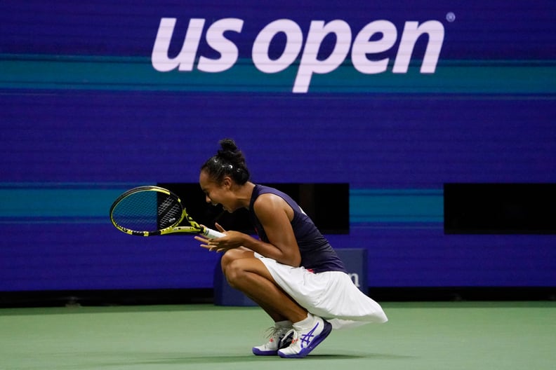 Leylah费尔南德斯进步2021年美国网球公开赛女子单打决赛”width=