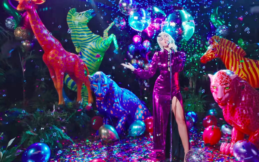 Miley Cyrus's Designer Outfits in "Midnight Sky" Music Video