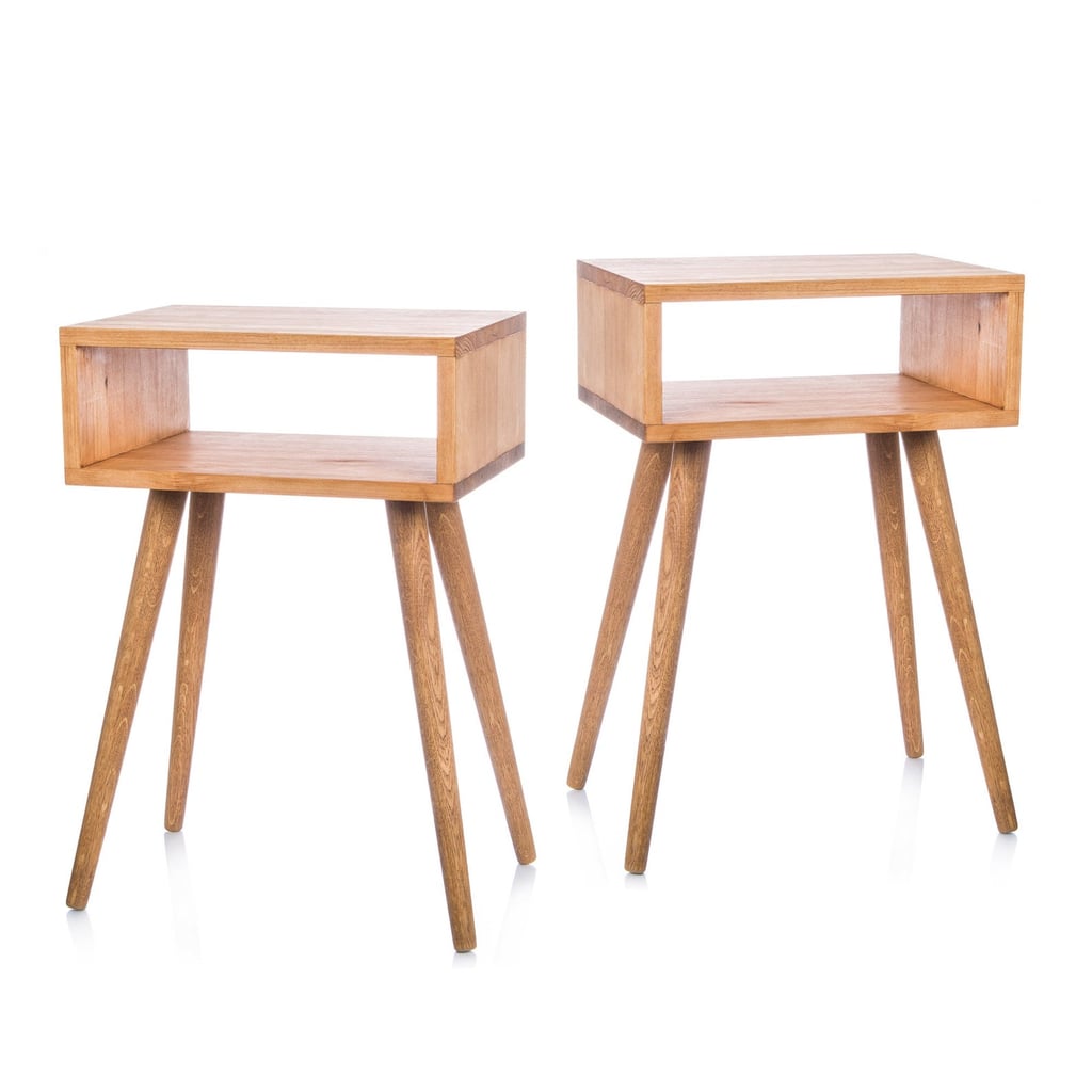 Pair of Solid Pine Bedside Tables Nightstands