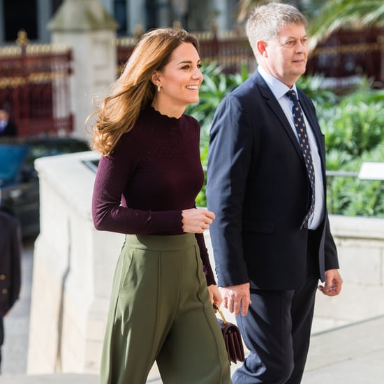 Duchess of Cambridge Jigsaw Trousers and Warehouse Jumper