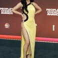 Phew! The Sky-High Slit on Becky G's Electric-Yellow Evening Gown at the PCAs Has Me Sweating