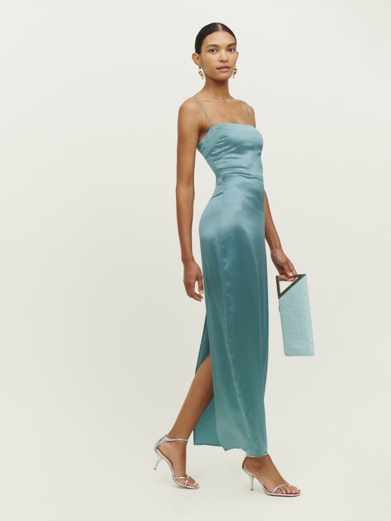 Reformation Frankie Silk Dress