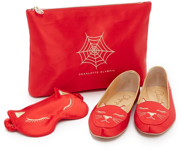 Charlotte Olympia Cat Nap Slipper Set ($595)