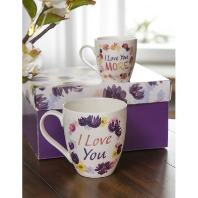 Cypress Home Mommy and Me Ceramic Cup Gift Set