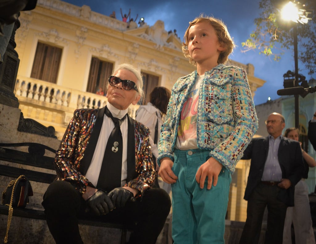 And Karl's godson, Hudson, was also in attendance.