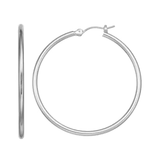 Silver Color Hoop Earrings