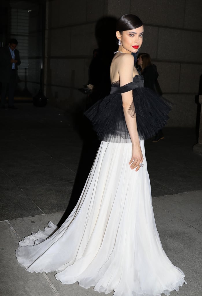 Sofia Carson Black and White Giambattista Valli Couture Gown