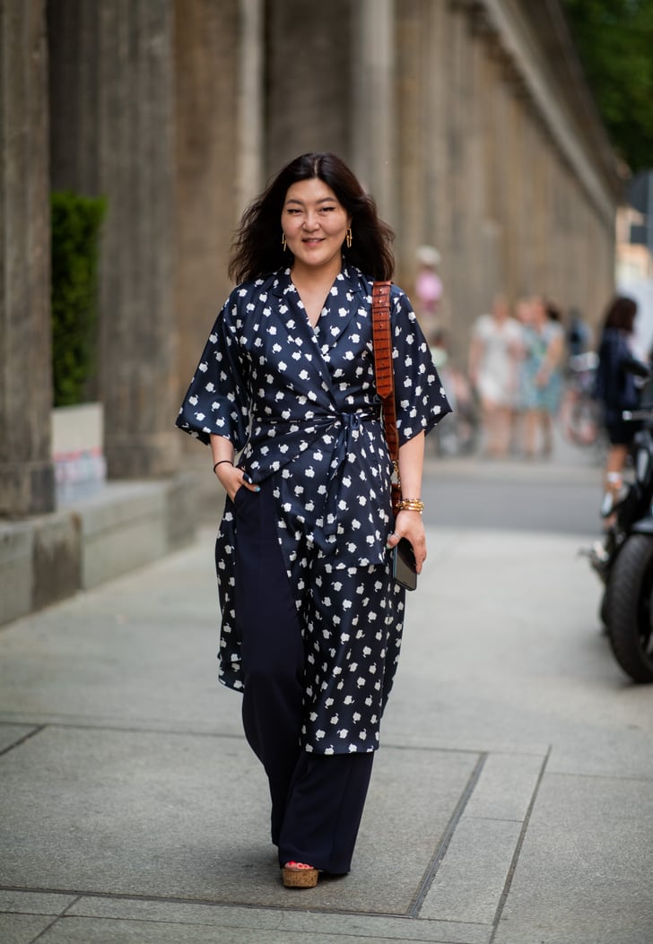 How To Wear A Wrap Dress Over Pants POPSUGAR Fashion Photo 3