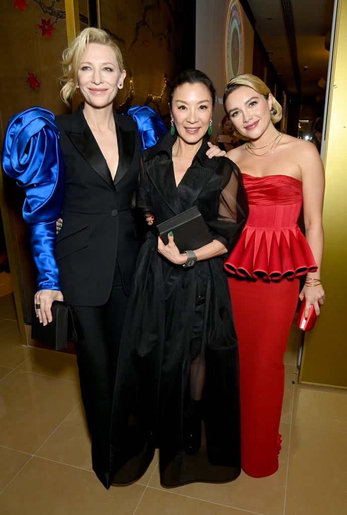 Cate Blanchett, Michelle Yeoh, and Florence Pugh at the London Critics' Circle Film Awards 2023