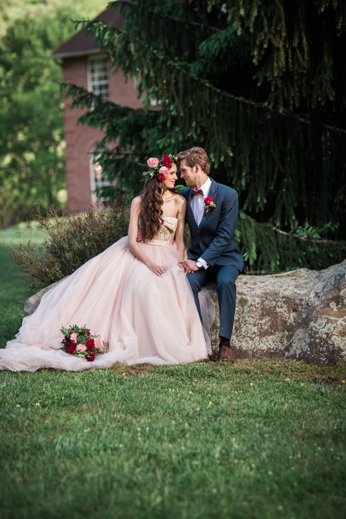 Woodsy Pink Bohemian Wedding