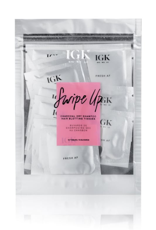 IGK Swipe Up Charcoal Dry Shampoo Hair Blotting Tissues