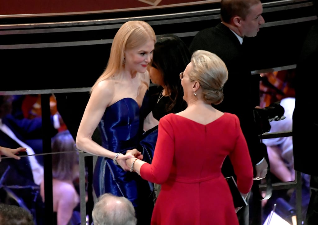 Meryl Streep and Nicole Kidman at the 2018 Oscars