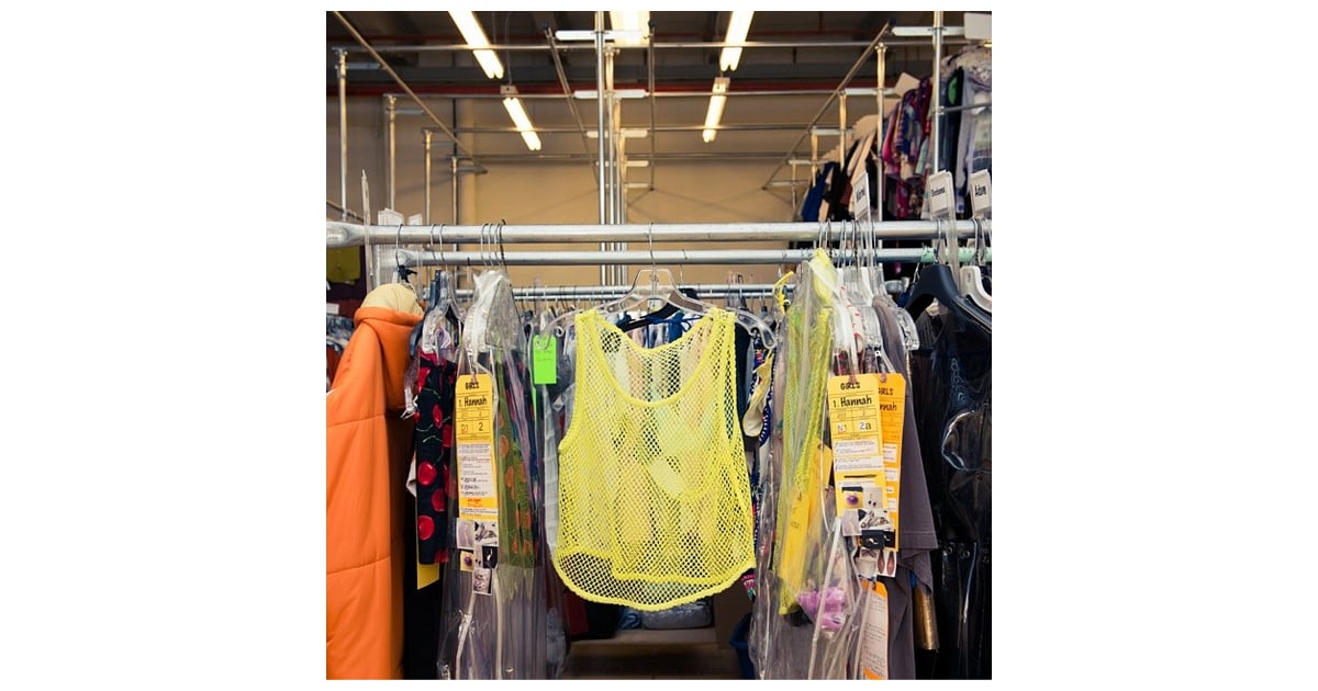 This yellow mesh tank top was a reminder of how far we (and the cast