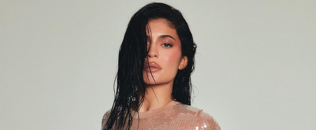 Kylie Jenner's Nude Briefs & Sequin Top For Kylie Cosmetics