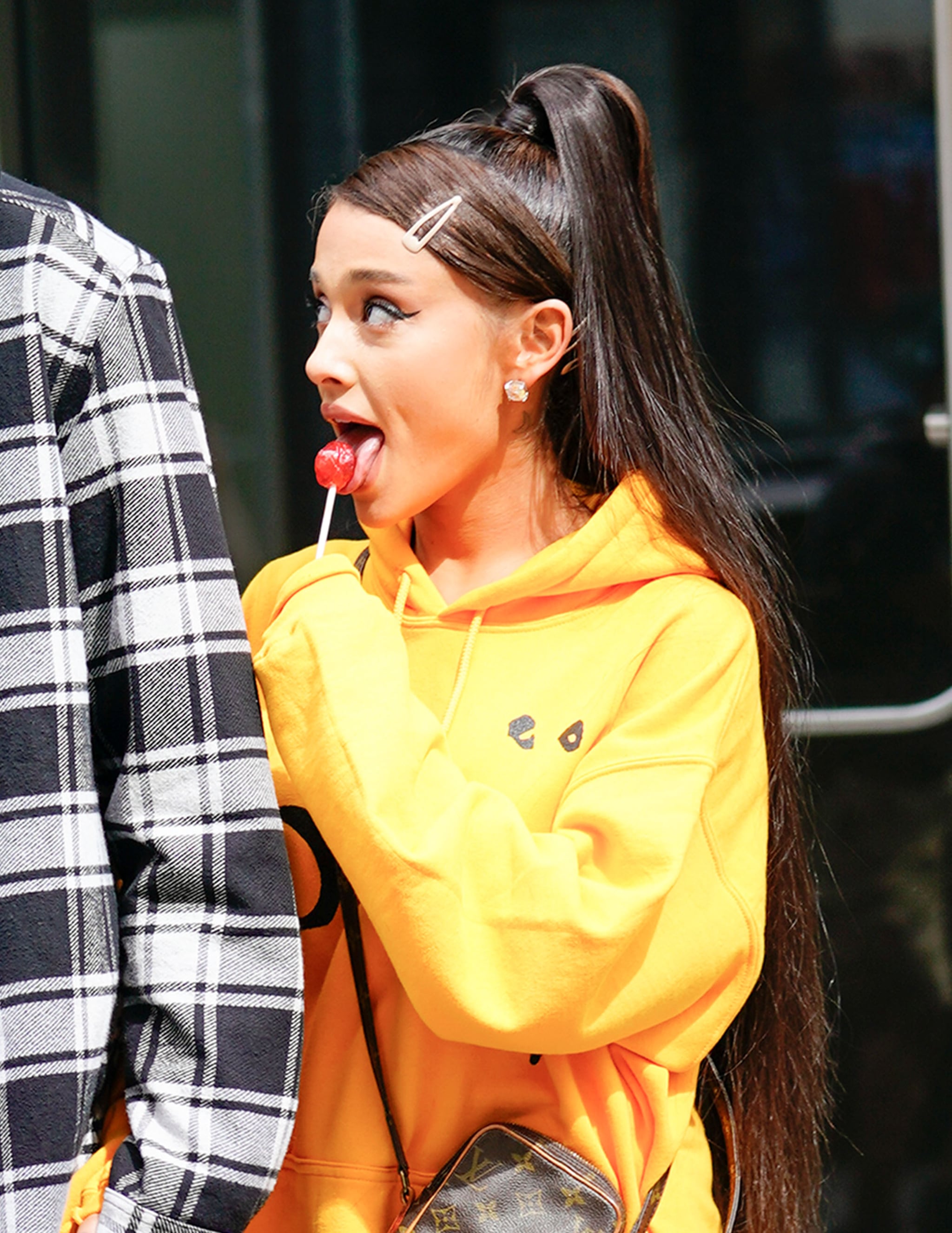 Yellow ariana grande sweatshirt store