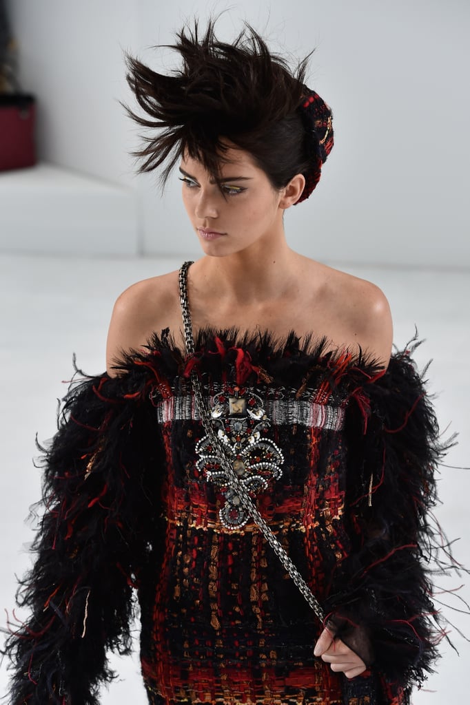 Kim Kardashian and Kendall Jenner at Paris Fashion Week 2014