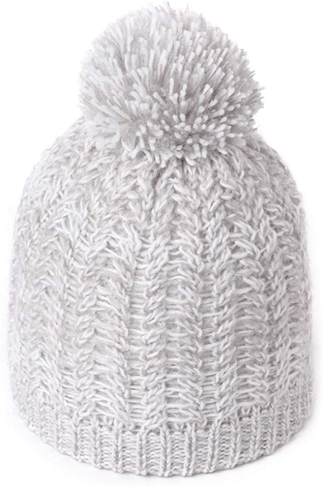 Jeff & Aimy Knitted Pom Beanie Hat