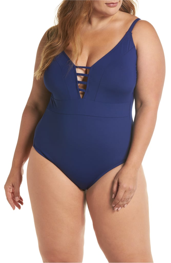 La Blanca Plunge One-Piece Swimsuit