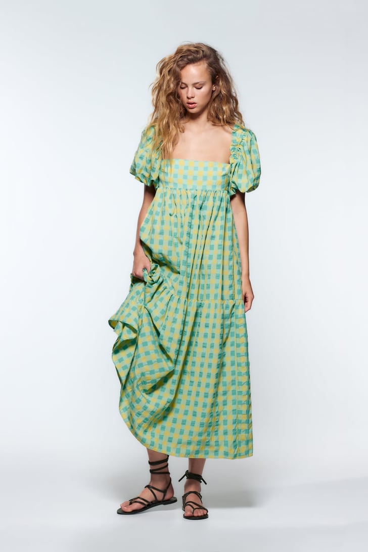 Green With Envy: Zara Plaid Print Dress ...