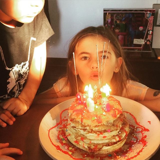 "Morning birthday cake #AnjaLouise #birthdaygirl"
