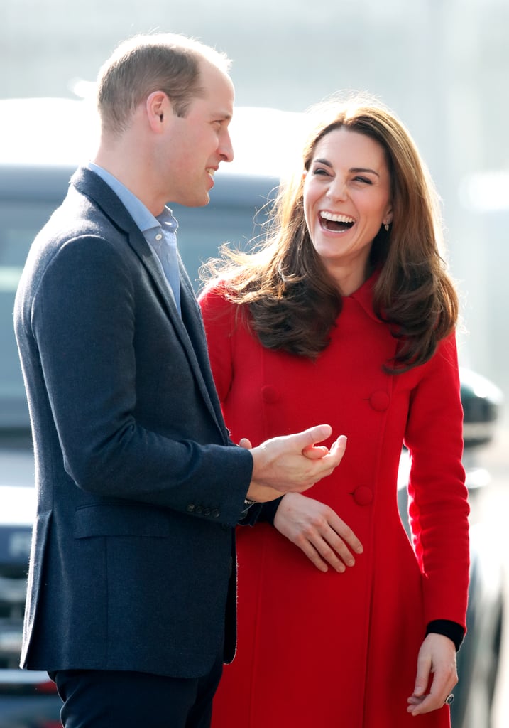 February: Kate and Will had a case of the giggles during their surprise trip to Northern Ireland.
