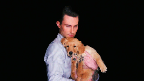 When he's sweet with animals.