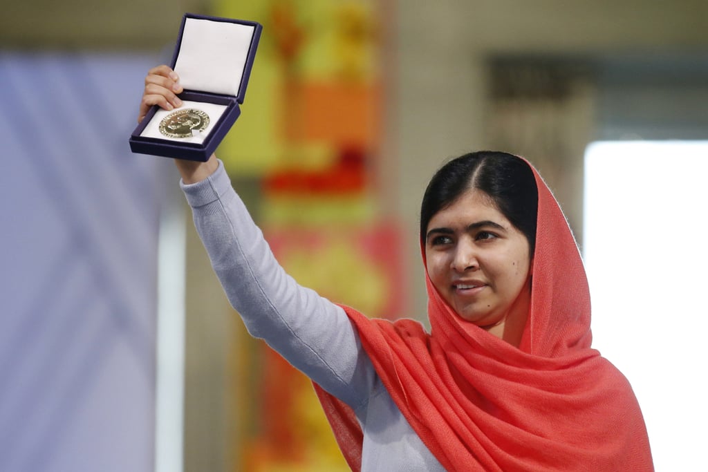 At 17 years old, Malala Yousafzai became the youngest person to ever receive the Nobel Peace Prize.