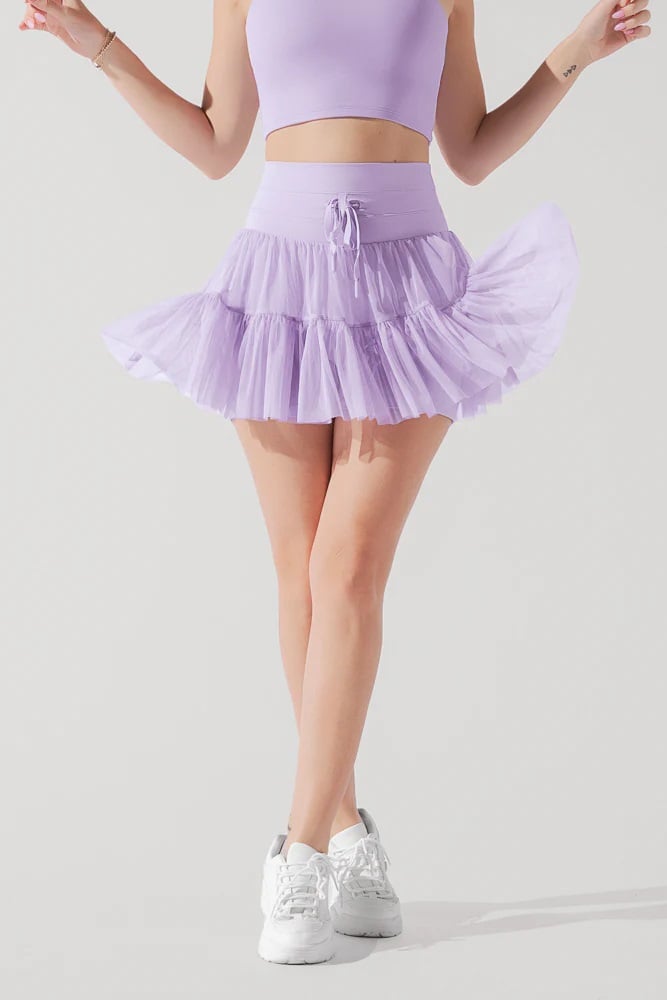 Popflex Pirouette Skort (Cassey's Version) in Digital Lavender