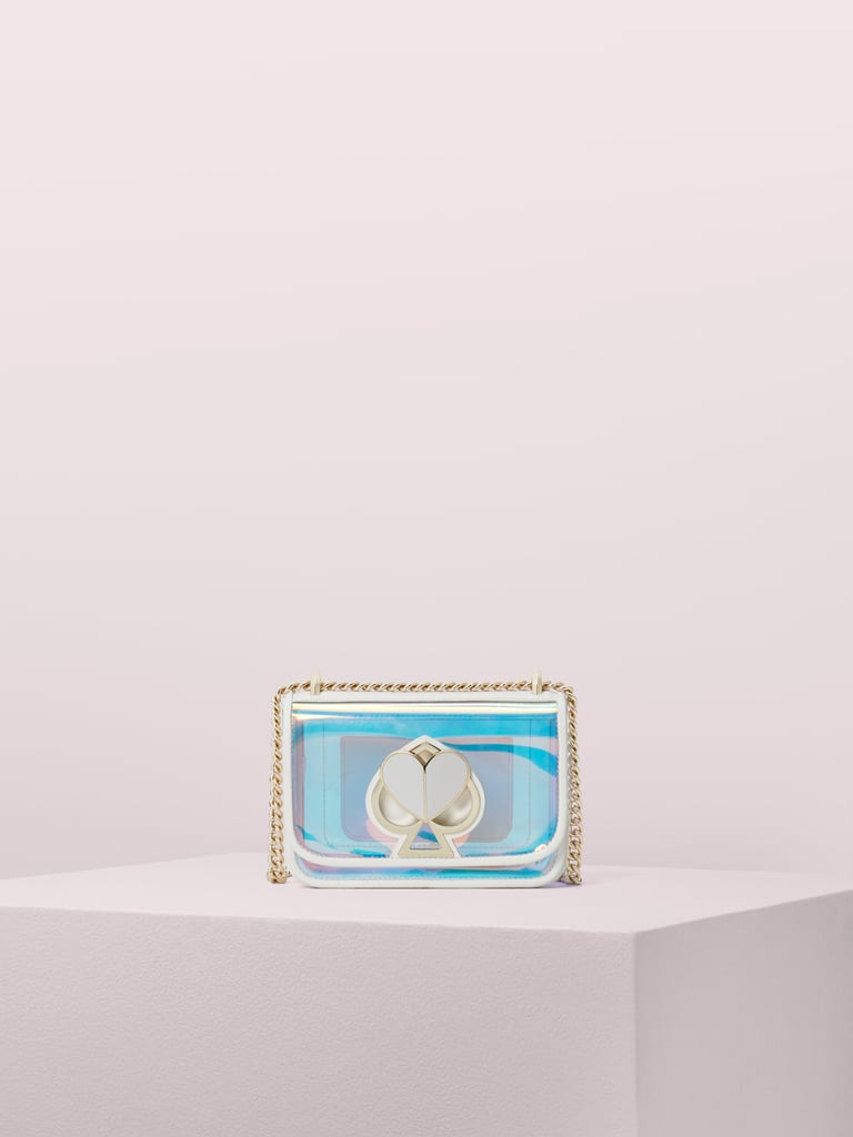 Kate Spade New York Nicola Iridescent Small Shoulder Bag in Optic White