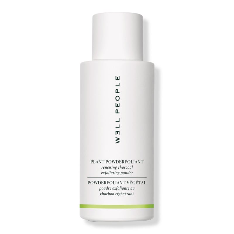 For Gentle Exfoliation: W3ll People Plant Powderfoliant Renewing Charcoal Exfoliating Powder