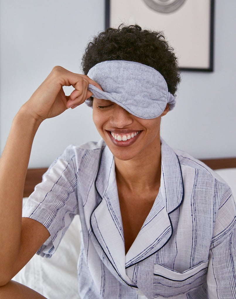 Madewell x Parachute Chambray Quilted Eye Mask
