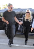 Jessica Simpson and Eric Johnson Hold Hands While Catching a Flight in LA