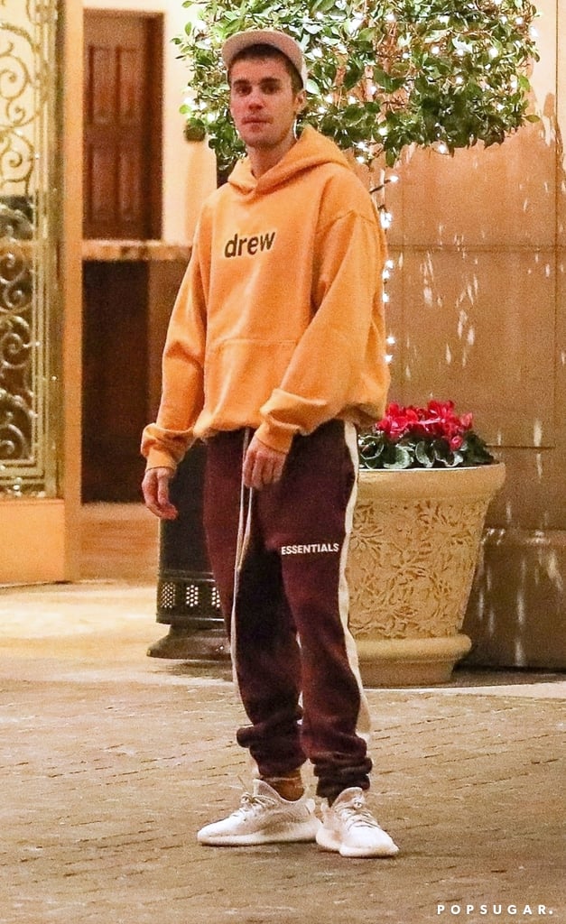 Hailey Baldwin and Justin Bieber Wearing Sweatshirts