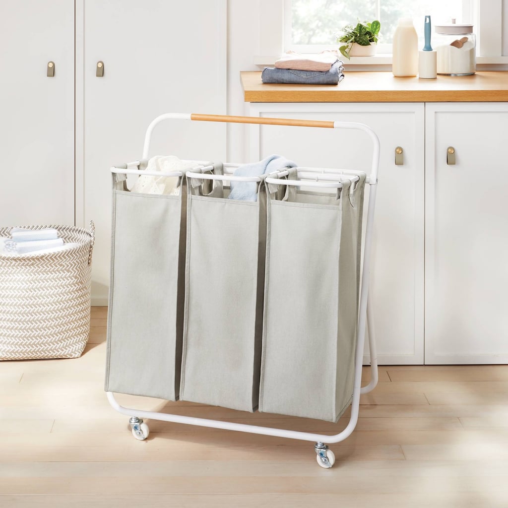 Best Stylish Laundry Basket: Brightroom Rolling Triple Sorter