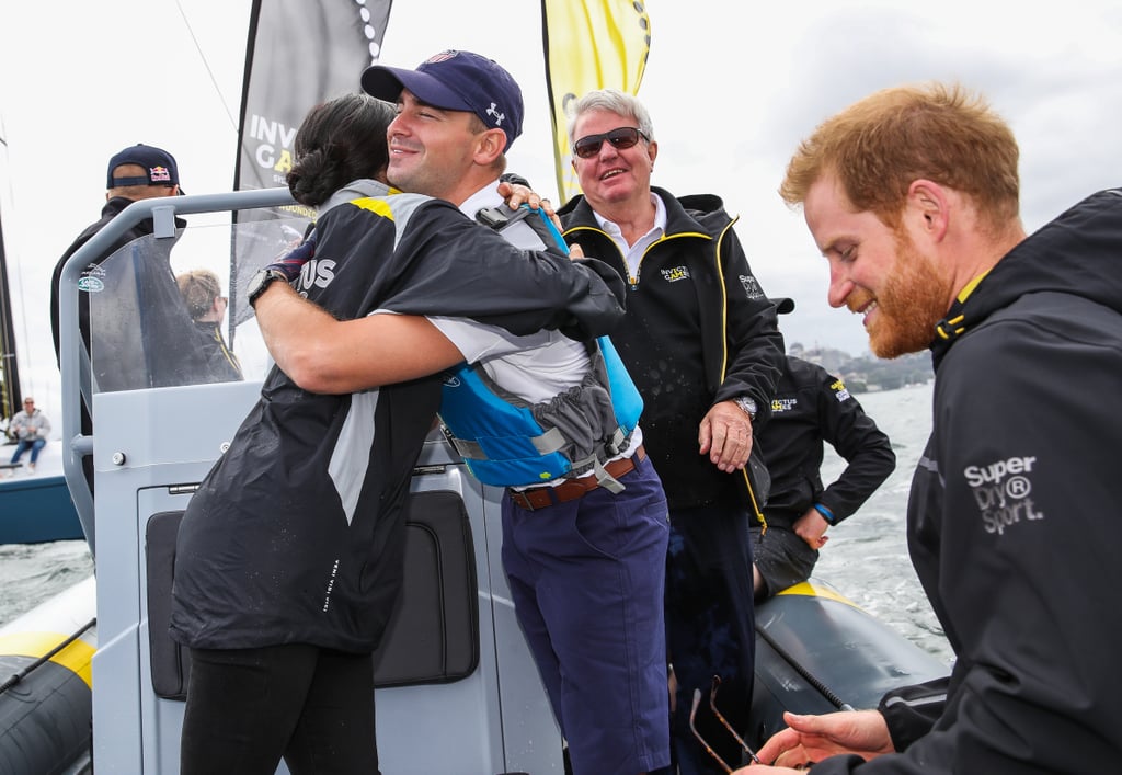 American Sailor Hugs Prince Harry at the Invictus Games 2018