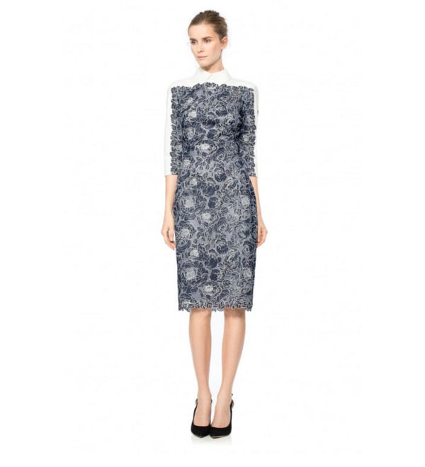 Tadashi Shoji's Rose Motif Collared Shirtdress ($428)