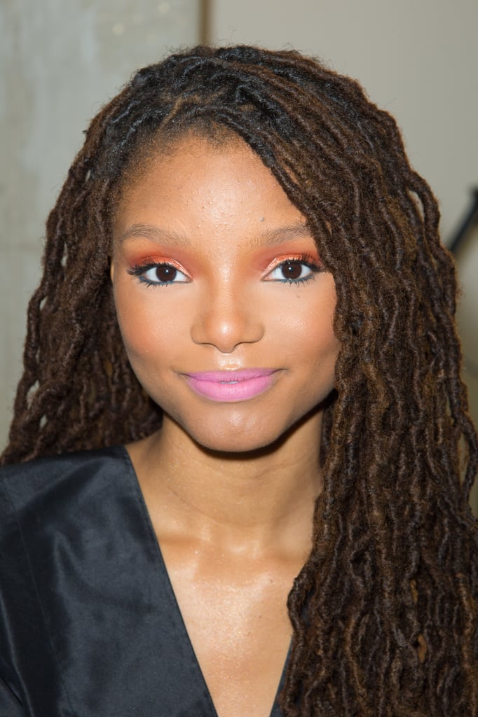 Halle Bailey in Colourful Makeup