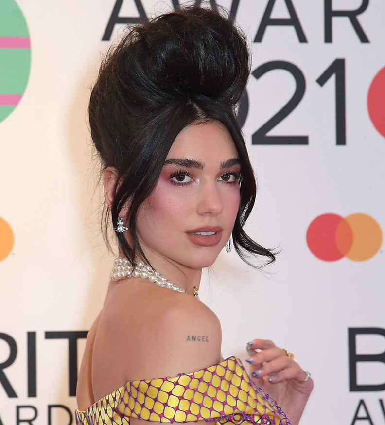 Dua Lipa's Towering Beehive at the 2021 BRIT Awards