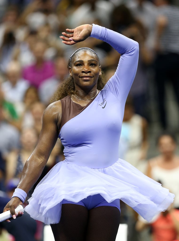 Serena Williams Wearing a Purple Tutu at the US Open in 2018