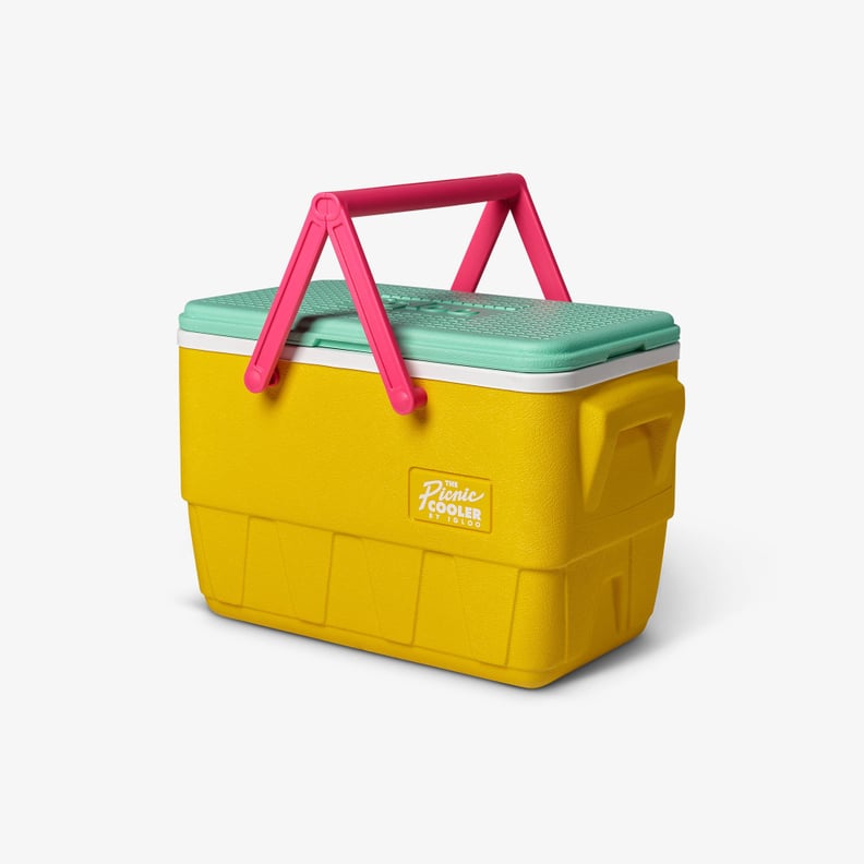 Tiana: Yellow Retro Picnic Basket Cooler