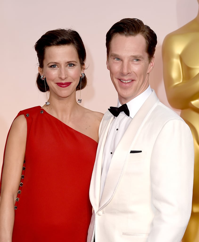Benedict Cumberbatch and Sophie Hunter at the Oscars 2015