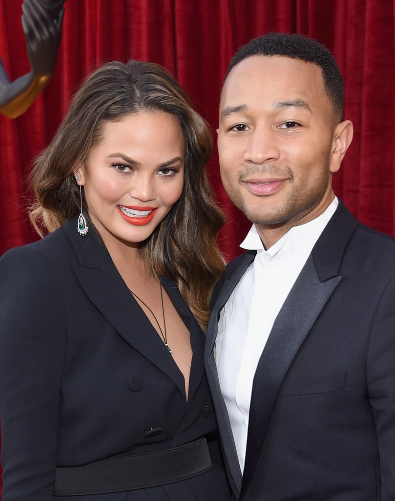 Chrissy Teigen and John Legend at the 2017 SAG Awards