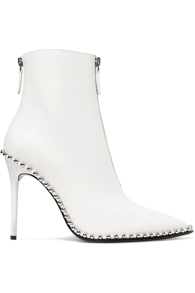 Alexander Wang Eri Embellished Leather Ankle Boots