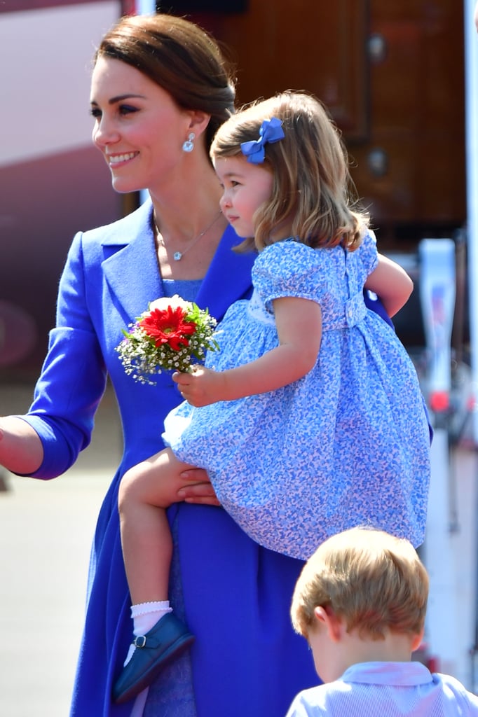 Princess Charlotte Smelling Flowers in Germany 2017