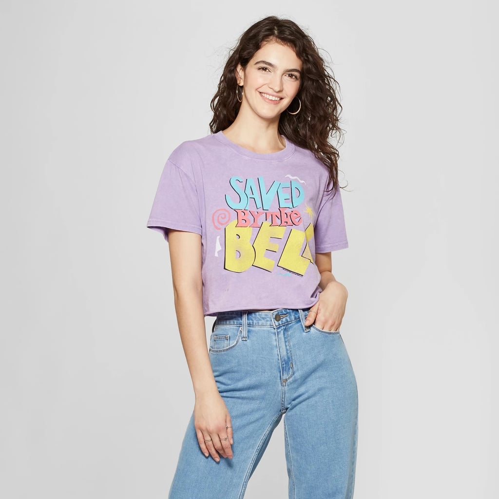 Saved by the Bell Short Sleeve Cropped Graphic T-Shirt