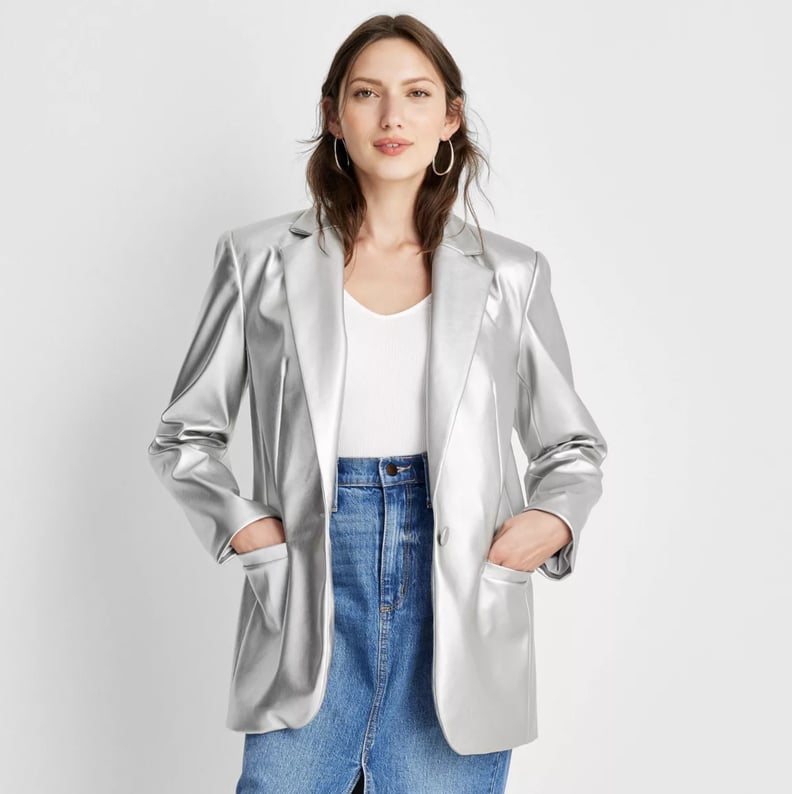 A Metallic Blazer