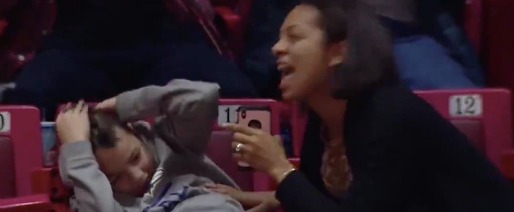 Video of Mom Flossing at Basketball Game
