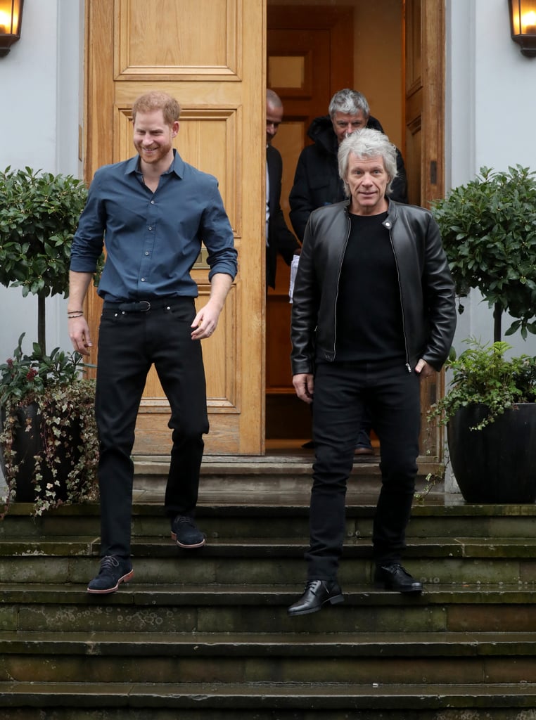 Prince Harry and Jon Bon Jovi Record at Abbey Road Studios