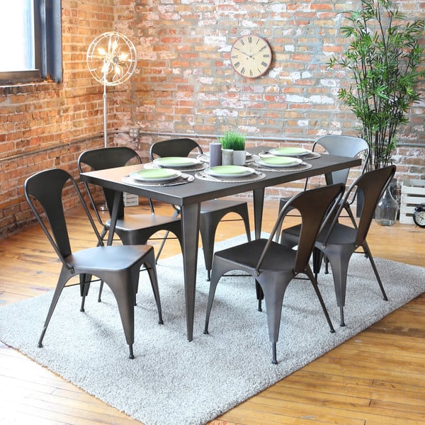 Metal dining table (283) Rustic Tables POPSUGAR Home Photo 3